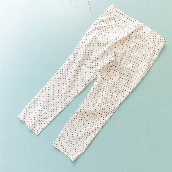 J Crew Campbell Micro Triangle Print White Ankle Pants Size 4 - Picture 8 of 8